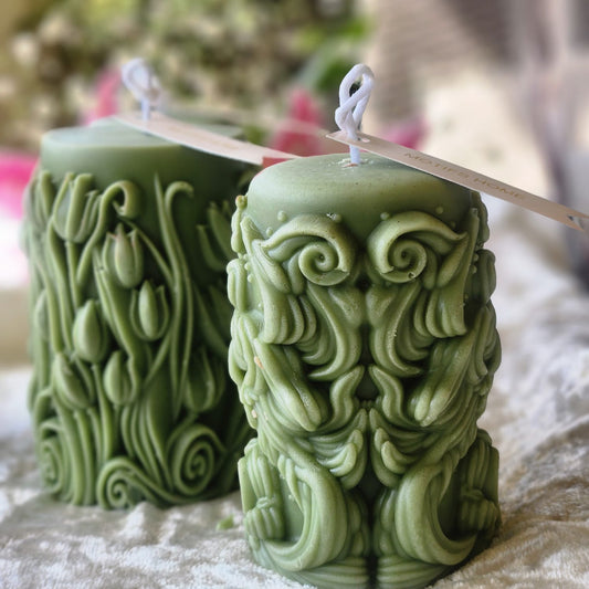 Garden Pillar Candle