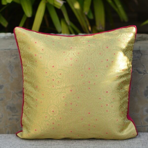 Brocade Gang Cushion Cover(Pack of 2)