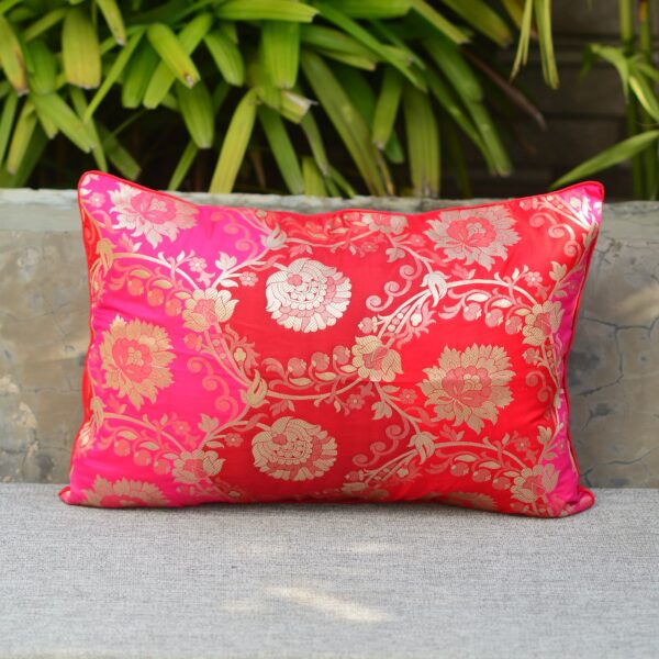 Brocade Gang Cushion Cover(Pack of 2)