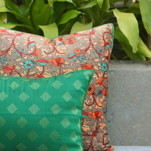 Mustard Green Cushions Cover (Pack of 2)