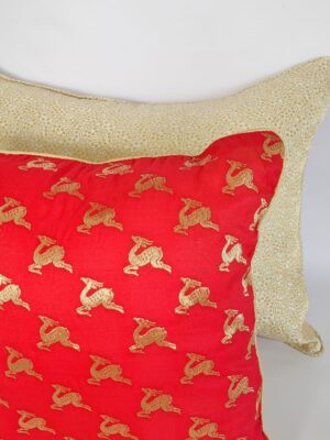 Brocade Silk Combo Cushion Cover