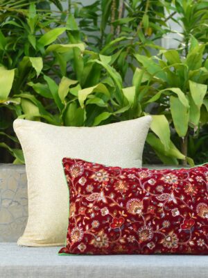 Contrast Combo Cushion Cover