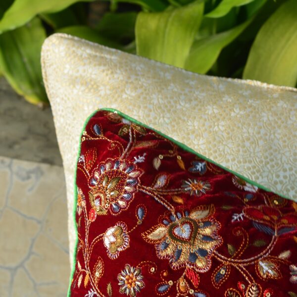 Contrast Combo Cushion Cover