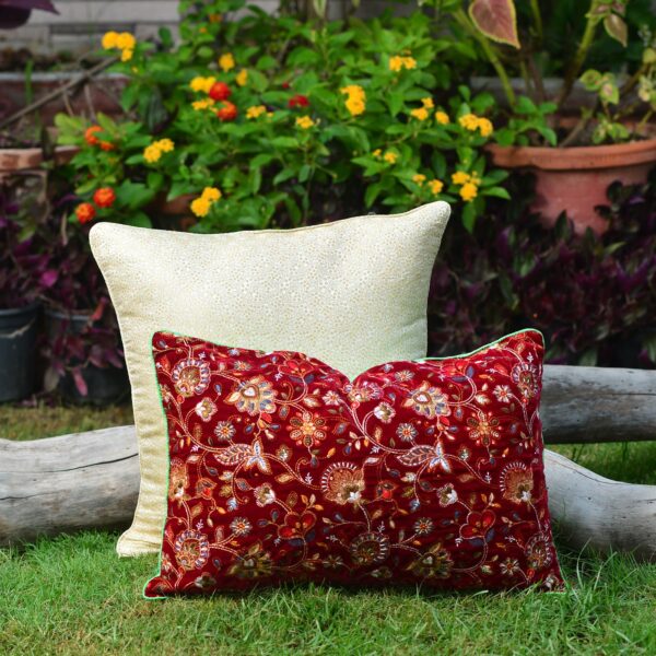 Contrast Combo Cushion Cover