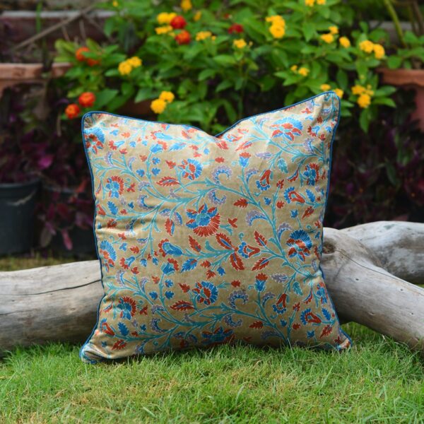 Sky of Flowers Cushion Cover (Single Piece)