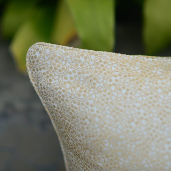 White Creme Cushion Cover (Single Piece)